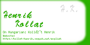 henrik kollat business card